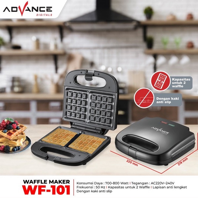 Cetakan Waffle Advance Waffle Maker WF-101 Mudah Di Gunakan dan Praktis