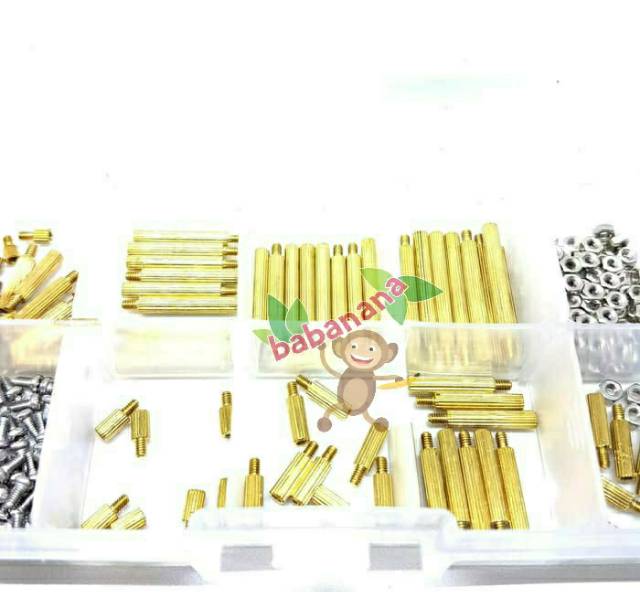 270pcs M2 Brass Standoff Spacer Nut Screw