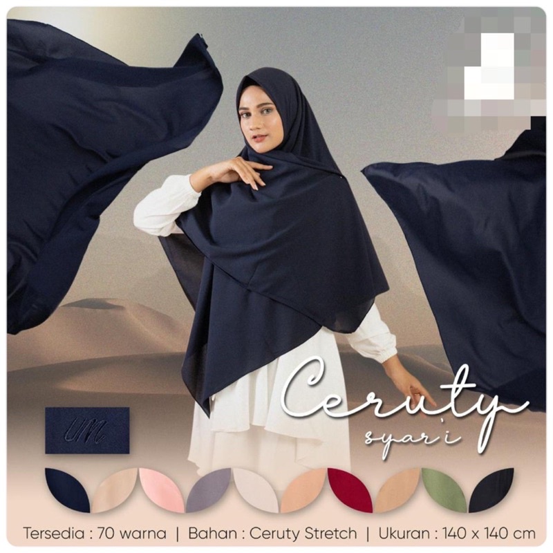 SKD JILBAB Segi4 Ceruty Syar’i(Umama)
