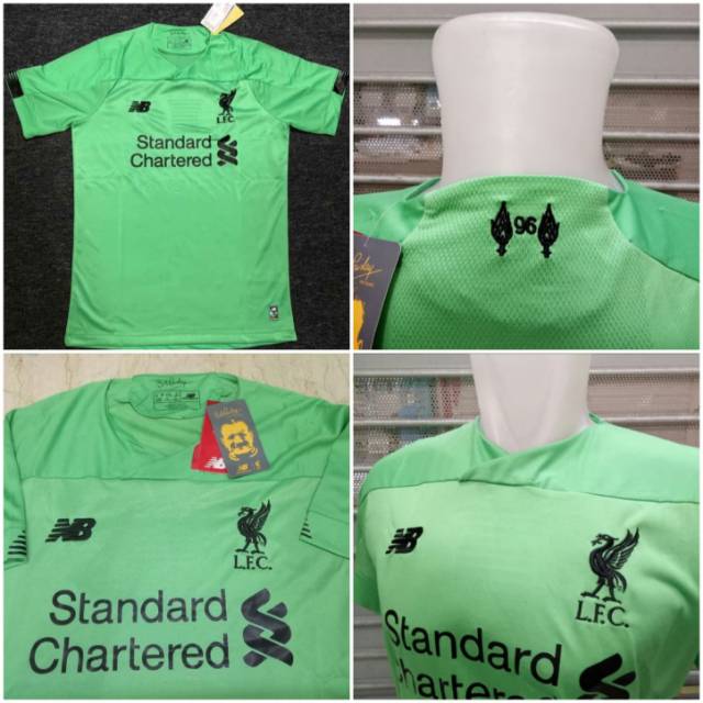 JERSEY BOLA LIVERPOOL KIPER GK HIJAU 2019/20 NEW GRADE ORI