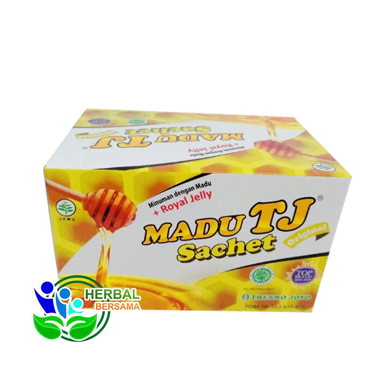 

Madu TJ Plus Royal Jelly sachet 20gr PerBox isi 12 sachet Original