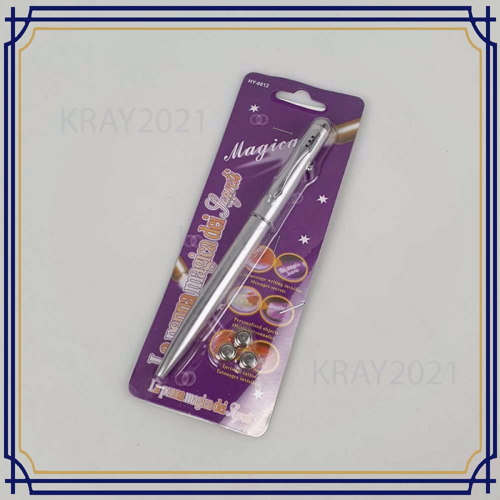 Pena Tinta Invisible dengan UV Light - HY-0812