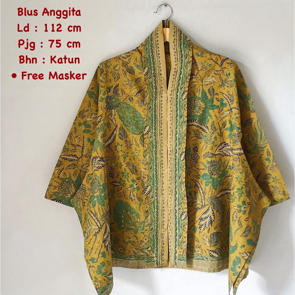 Blus Anggita batik solo atasan kerja trendy