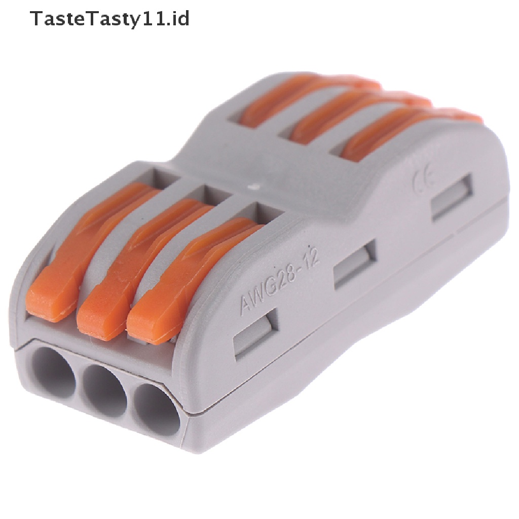 (TasteTasty) Spl-1 2 3 Way Terminal Block Konektor Kabel Listrik Reusable