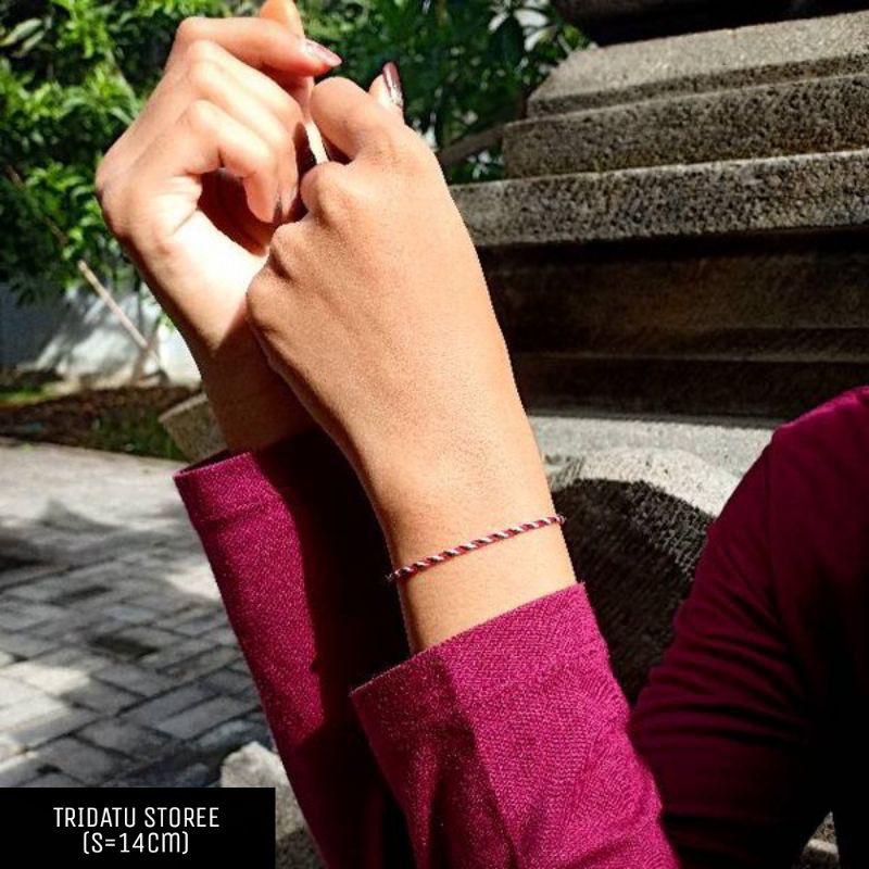 Gelang Tridatu Unik Best Seller Khas Bali-S=14 CM