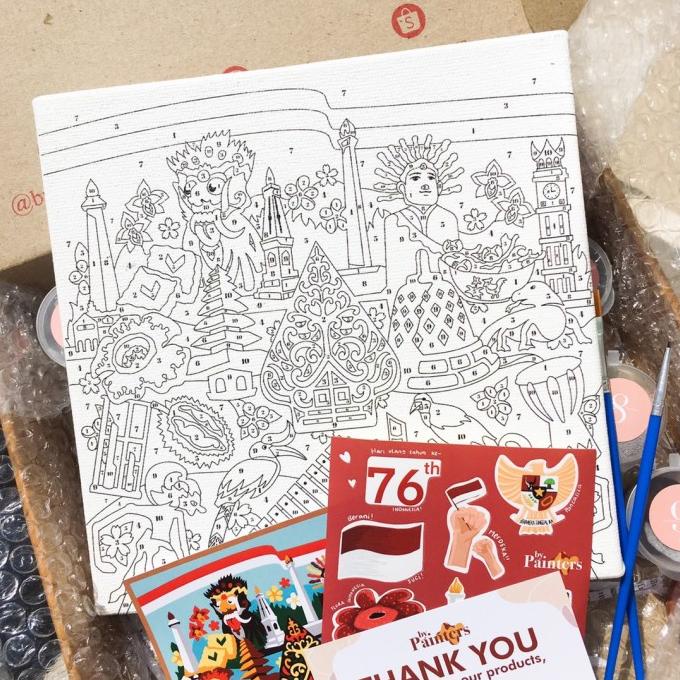 

Paint By Numbers [Heritage] | ByPainters | Painting Kit | 20x20 cm