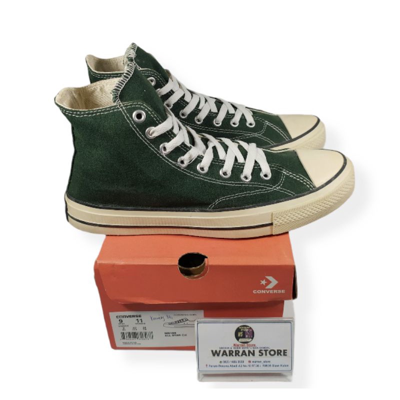 Sepatu Converse All Star 70s Hi Hijau Army Premium Made in Vietnam BNIB/Converse All Star Hijau