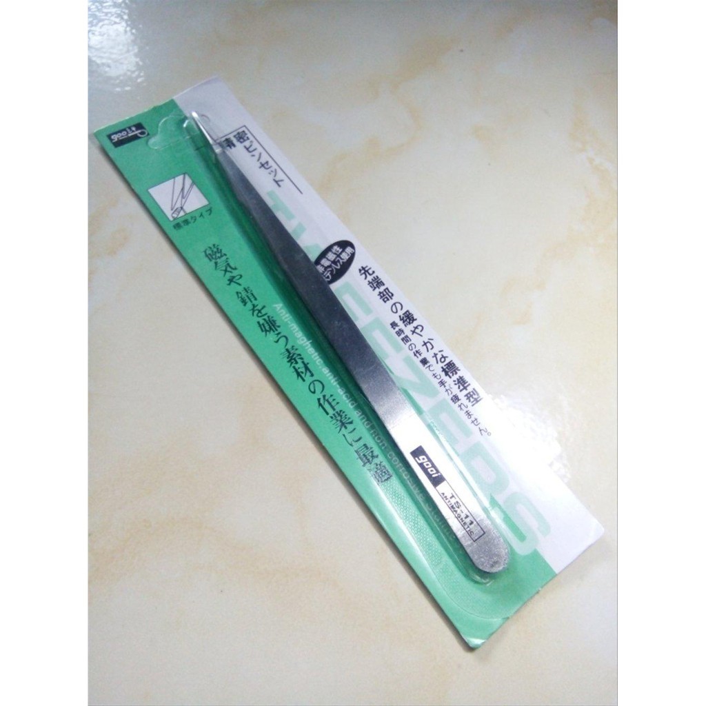 PINSET  STAINLESS STEEL HITAM TWEEZERSS
