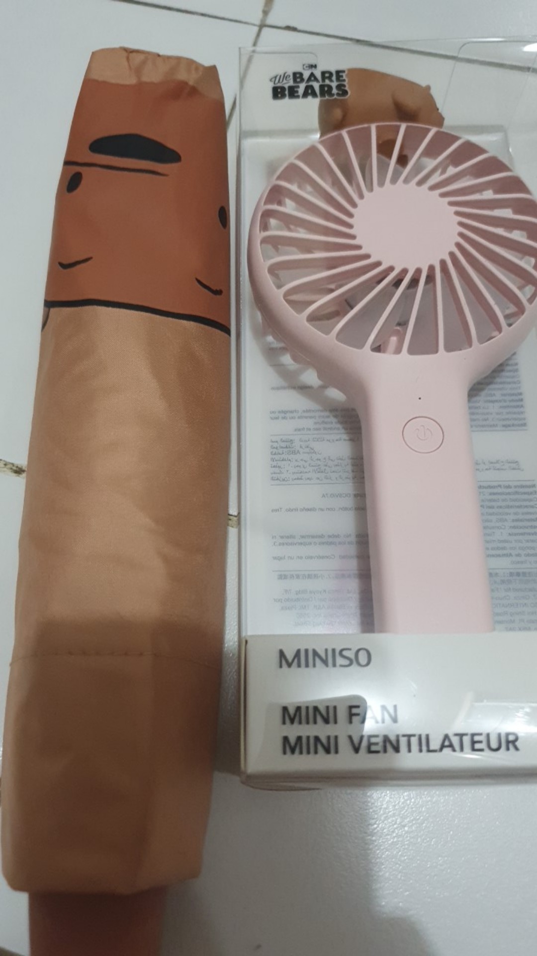 Payung Lipat We Bare Bears - Miniso