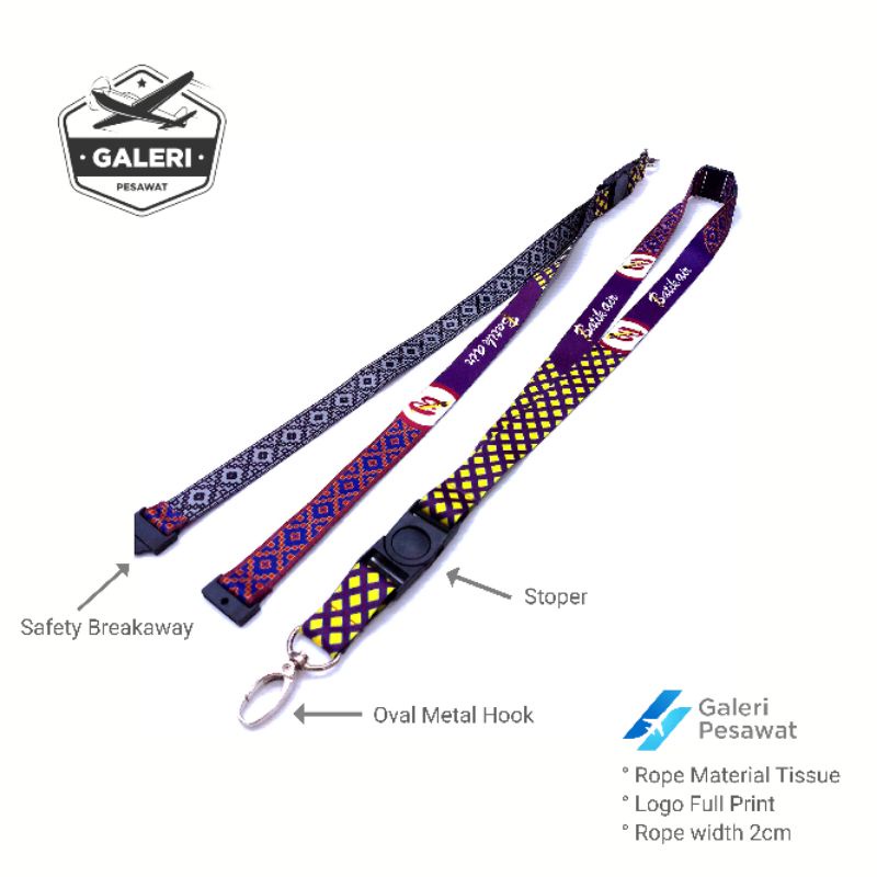 

Lanyard/Tali Gantungan ID Card BATIK AIR