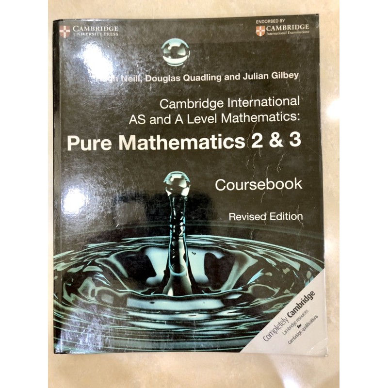 ORI CAMBRIDGE PURE MATHS 2 &amp; 3 COURSEBOOK CAMBRIDGE INTERNATIONAL AS AND A LEVEL MATHEMATICS