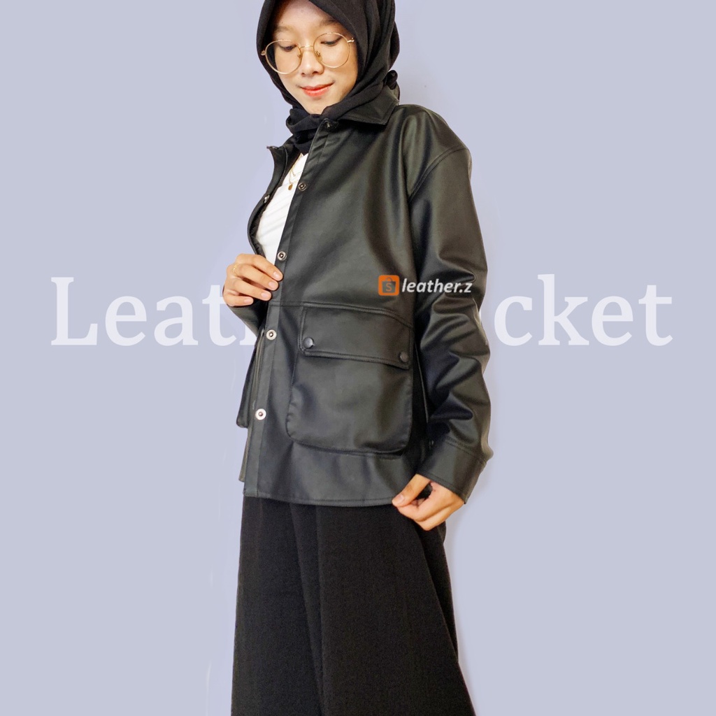 Jaket Casual Wanita Jaket Kemeja Casual Wanita Jaket Wanita Oversized Jaket Hitam Wanita Jaket Outdo