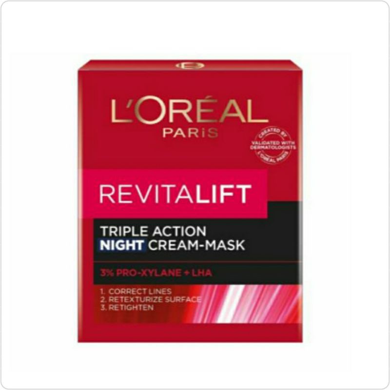 LOREAL Paris Revitalift Triple Action Night Cream Mask 50ml