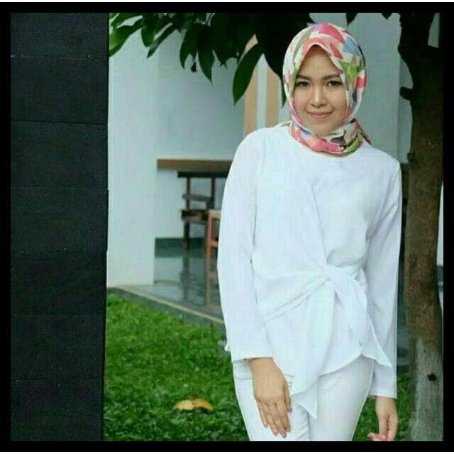 n3b2 baju fashion wanita muslim atasana blouse muslim trendy louis top ldt2