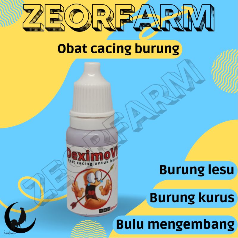 obat cacing burung deximovit mengobati burung kurus lesu bulu mengembang zeorfarm