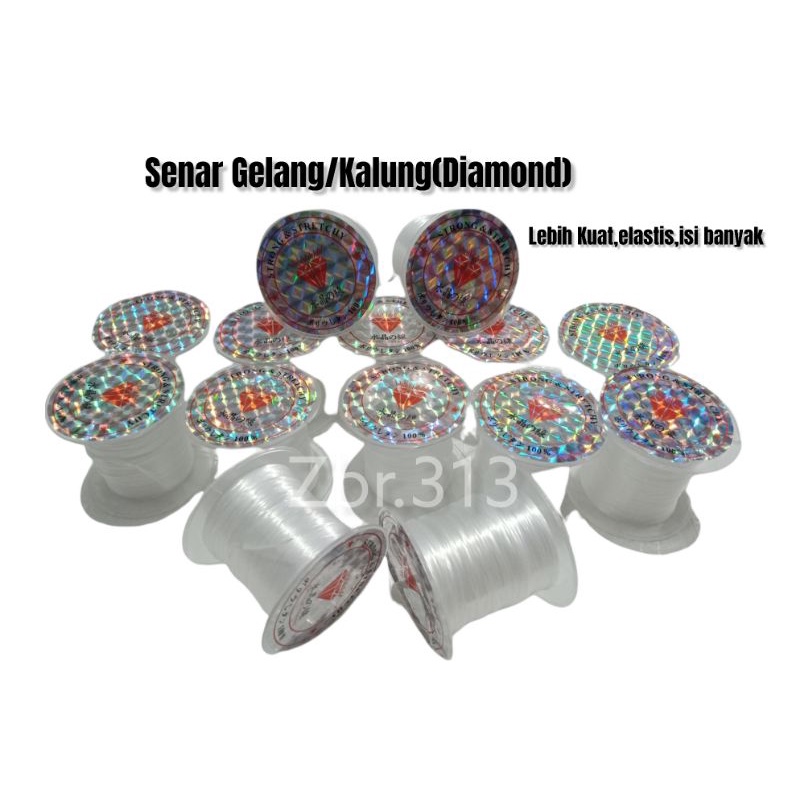 Senar Gelang/Kalung(Diamond)/Senar elastis/senar serat/senar pipih