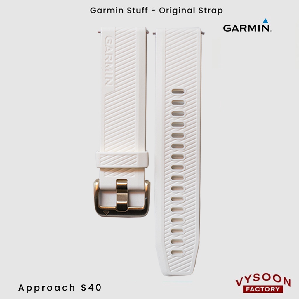 Strap Rubber Tali Jam Smartwatch Garmin Aproach S40 Original - White