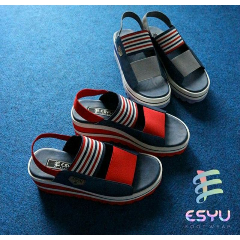 WEDGES WANITA BLASTER SERIES SEPATU ESYU FOOTWEAR ORIGINAL