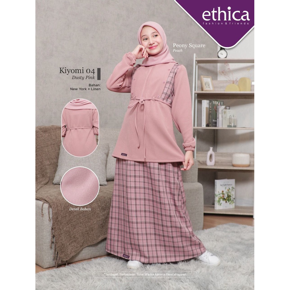 STELAN ROK REMAJA ETHICA KIYOMI 04 Blue I Dusty Pink