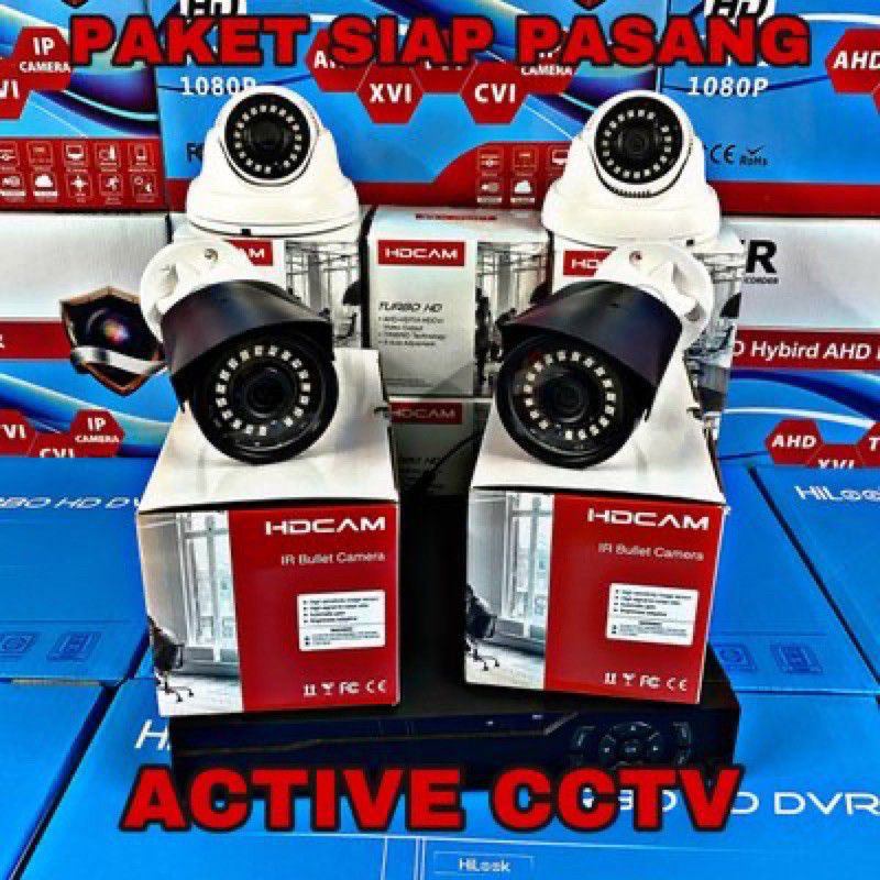 PAKET CCTV 4 KAMERA TIDAK. ADA HDD DVR 8 CHANNEL