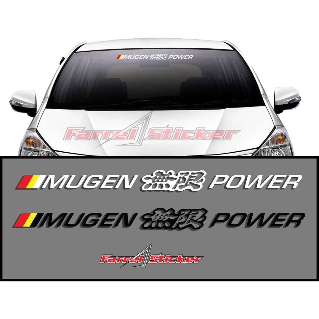 stiker sticker MUGEN POWER kacadan bodi mobil 60cm