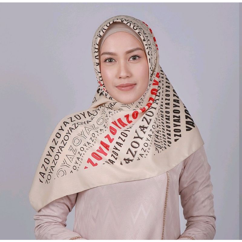 [New] Zoya Scarf Thifora Zavaya Suni Kerudung Jilbab Hijab Segiempat Zoya