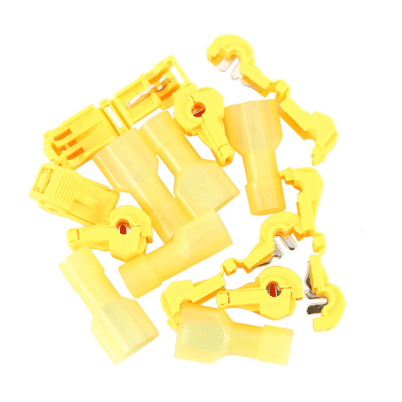 Kabel Jumper Wire Konektor  T Kuning 4-6mm2 Terminal Scotch Lock Connector Quick Splice Crimp