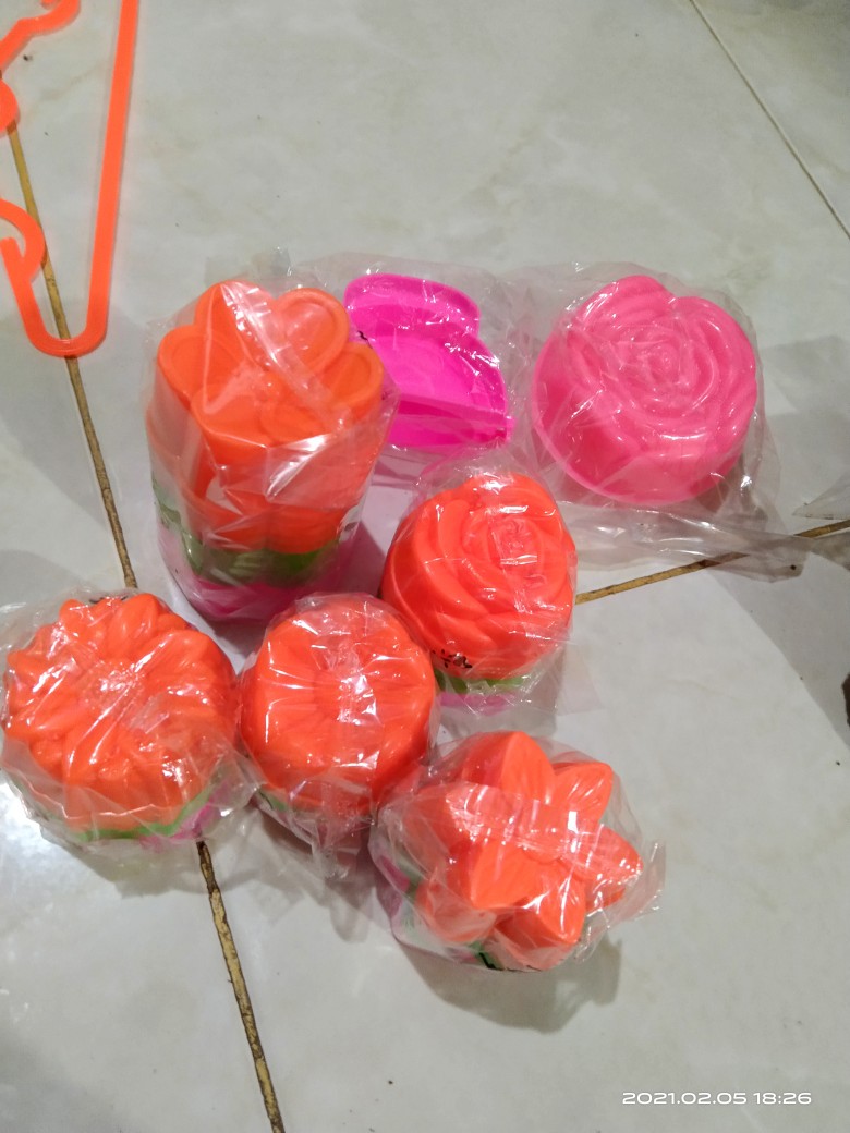 1lusin Cetakan Putriayu Sakura/cet.puding/cet.kue