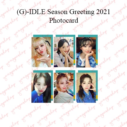 [READY / SET] (G)I-DLE 2021 SEASON GREETINGS GIDL PHOTOCARD FAN MADE UNOFFICIAL YANGPASHOP GIDLE SOY