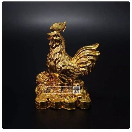 Pajangan Patung Ayam Emas