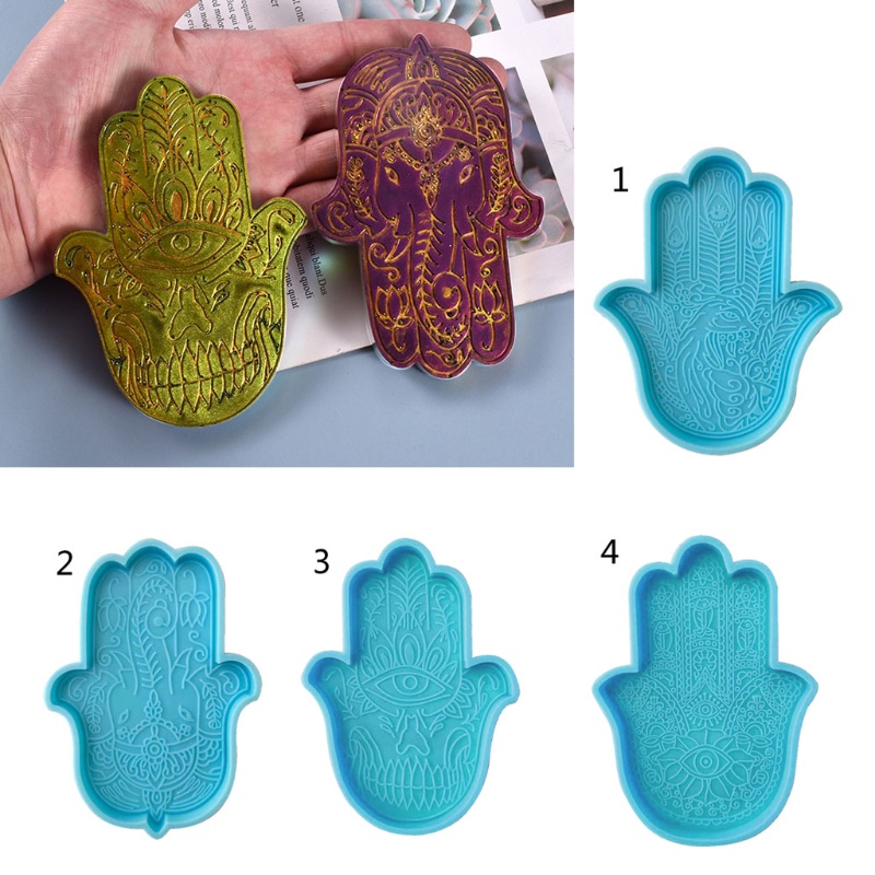 Siy Cetakan Resin Epoksi Bentuk Tangan Fatima Hamsa / Gajah Bahan Silikon