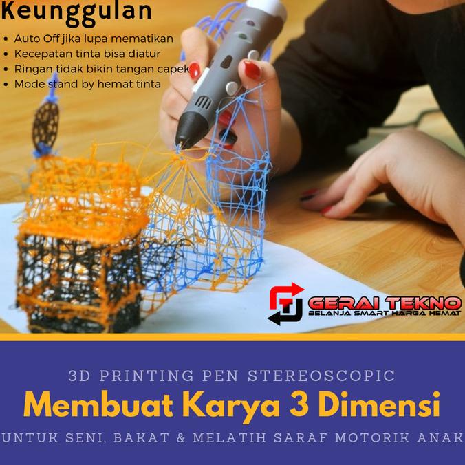 

3D Printing Pen / Pulpen Printer 3D Unik Menggambar 3D Drawing