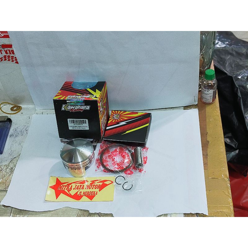 Seher kawahara 52 pin 13 piston ukuran 52mm pin 13 model jenong mentah Kawahara racing original