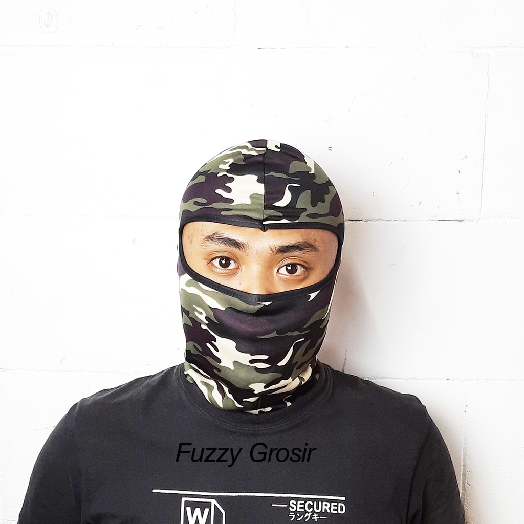 Masker Ninja Full Face Loreng/Masker ninja Army / Masker Balaclava / Masker ninja full face / Masker motor Pria