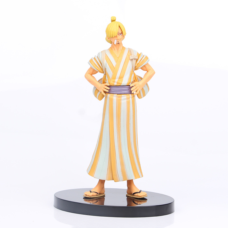 Action Figure Model Anime One Piece Wano Country Luffy Sanji Zoro Usopp Nami Ukuran 16cm Untuk Dekorasi