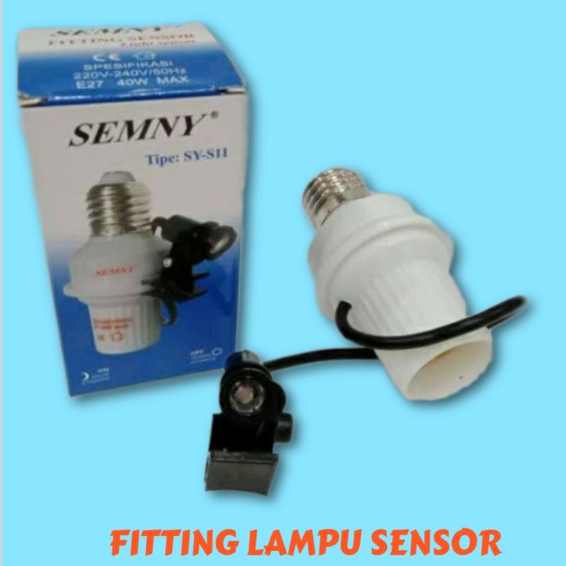FITTING LAMPU SENSOR - FITTING SENSOR /Fitting Lampu Otomatis Sensor Cahaya