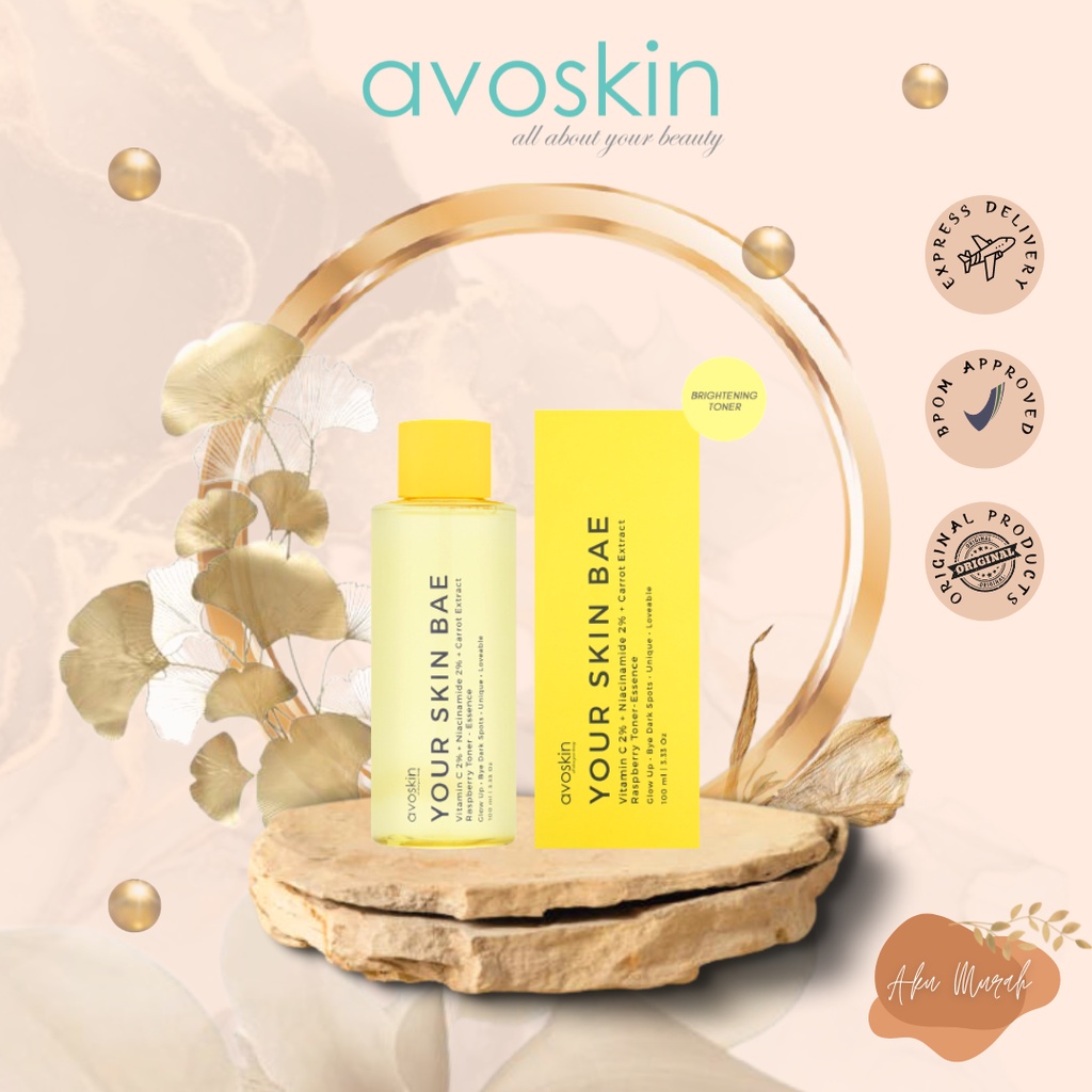 ✨ AKU MURAH ✨Avoskin Your Skin Bae Toner Vitamin C 2% + Niacinamide 2% + Carrot