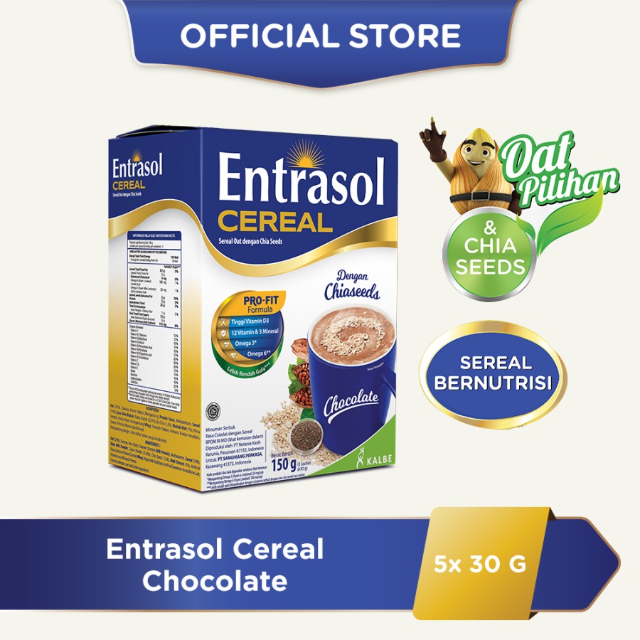 

ENTRASOL CEREAL CHOCOLATE (5 Sachet @30gr)