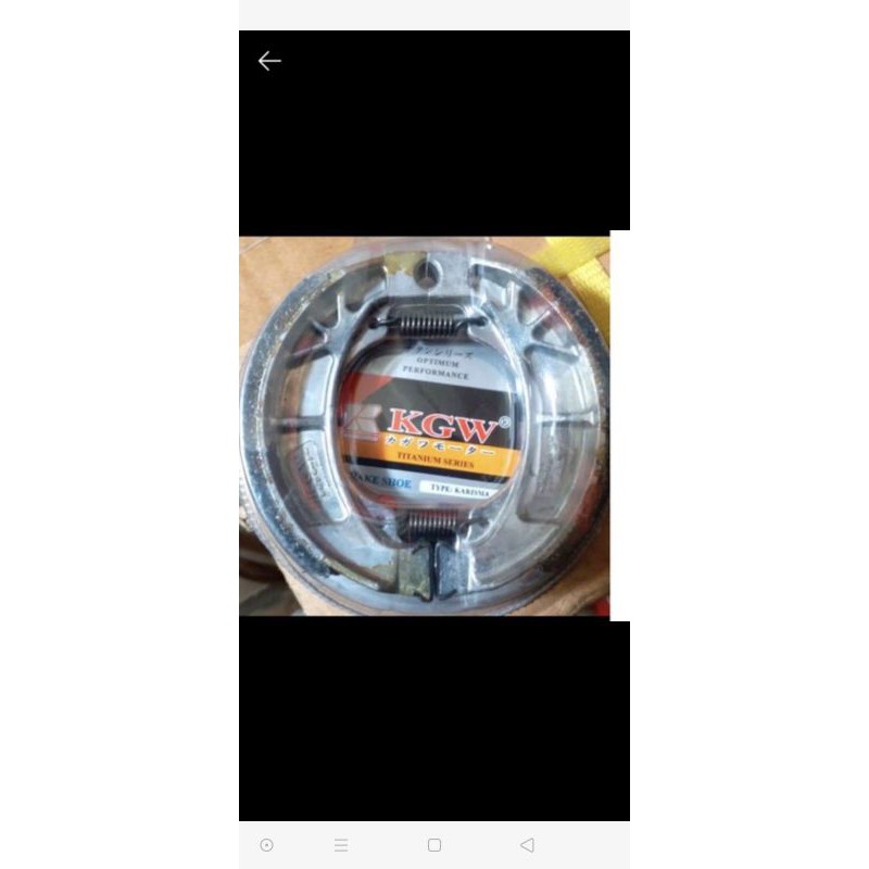 Kampas Rem Belakang KARISMA