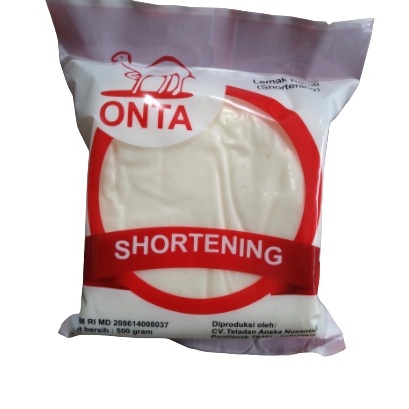 

ONTA SHORTENING 500 GR - mentega putih - lemak reroti