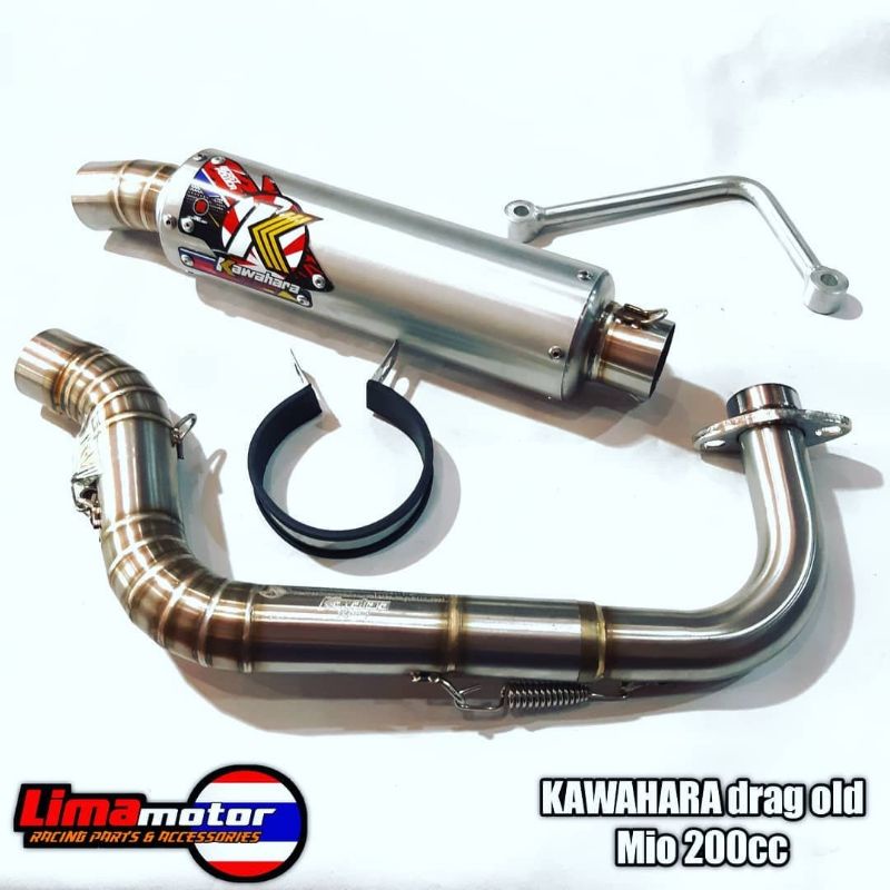 Knalpot KAWAHARA drag Mio Beat Scoopy Genio Vario 130 150 155 200 cc M3 Nmax Aerox old new