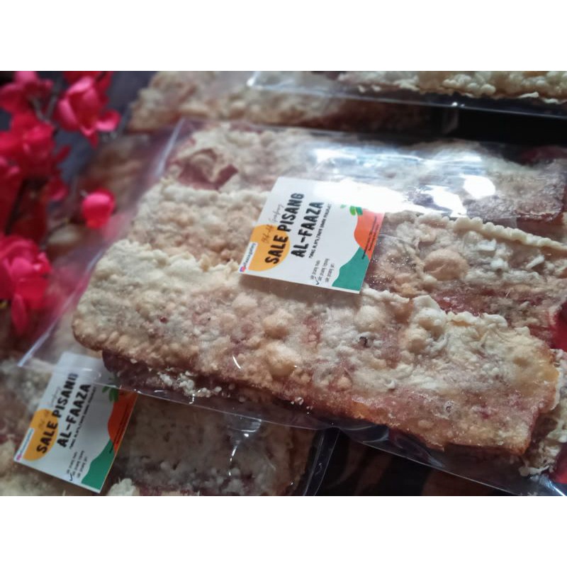 

Sale Pisang lidah Al-Faaza 120 gr sale pisang tepung lidah khas Gombong sale pisang renyah murah