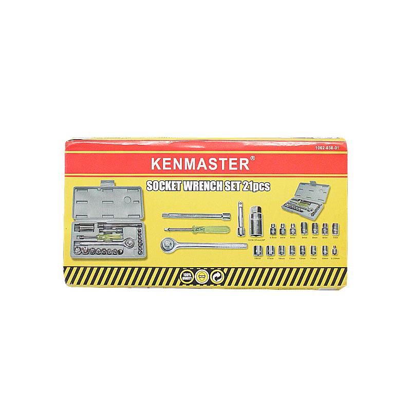 Kenmaster Kunci Sok Set 21 pcs