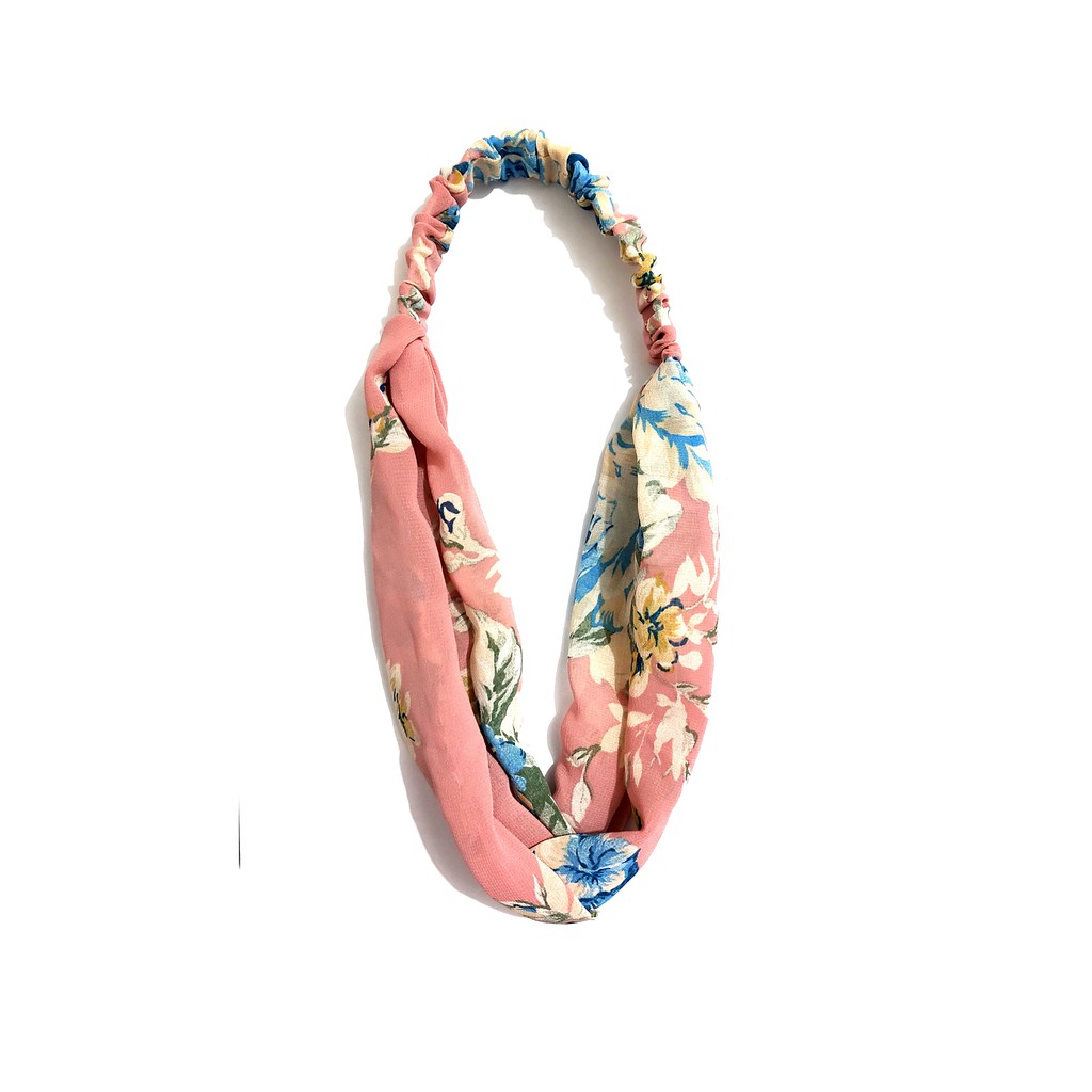 GOOD MADE - PREMIUM BANDANA SIMPUL TWIST ELASTIS ALA KOREA UNTUK WANITA | BANDO KOREA BERMOTIF | BANDANA