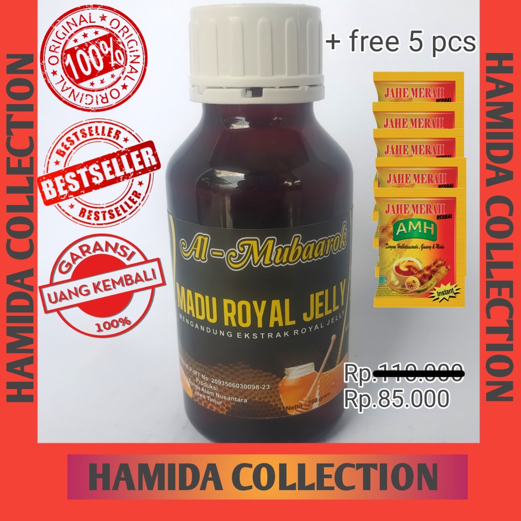 MADU ROYAL JELLY 760 GR | AL-MUBAROK | MADU ASLI | ROYAL JELY | MADU ORIGINAL