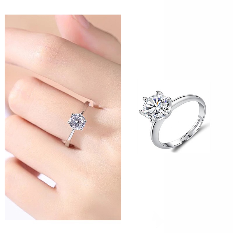 (GS) CINCIN WANITA CASUAL RING SILVER