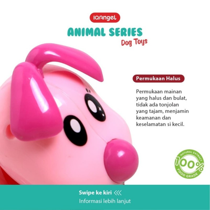 IQ Angel Animal Series Mainan Motorik Anak - Dog / Anjing - Random