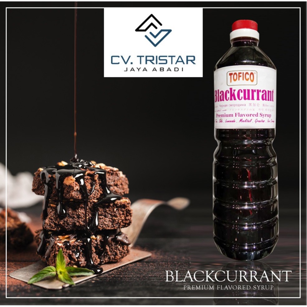 

TOP COLLECTION - Sirup Premium Rasa Blackcurrant - Tofico Syrup 1 Liter