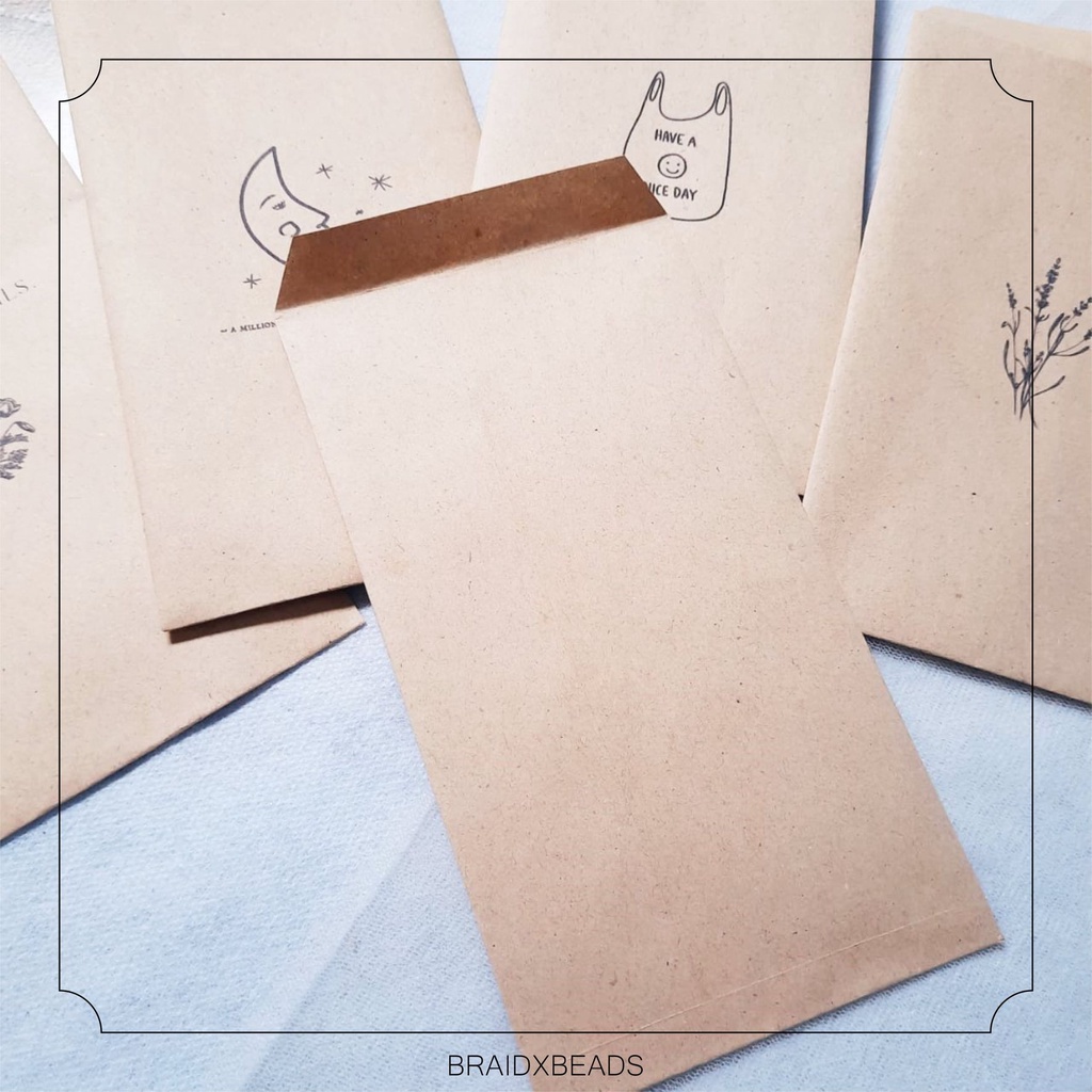 

AMPLOP BAHAN KERTAS SAMSON KRAFT 80GSM CUSTOM KANTONG KEMASAN PACKAGE OLSHOP BISA CUSTOM UKURAN