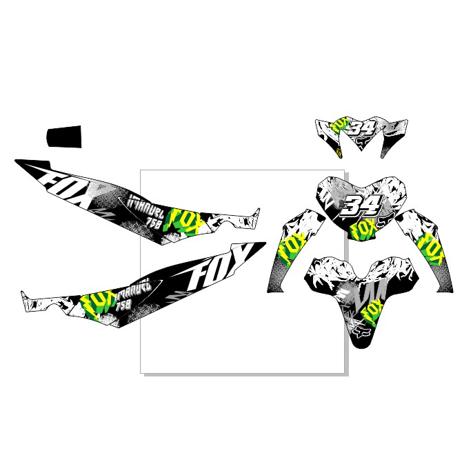DECAL STICKER DEKAL STIKER CUSTOM  MOTOR HONDA Blade Old (D-L1-001)